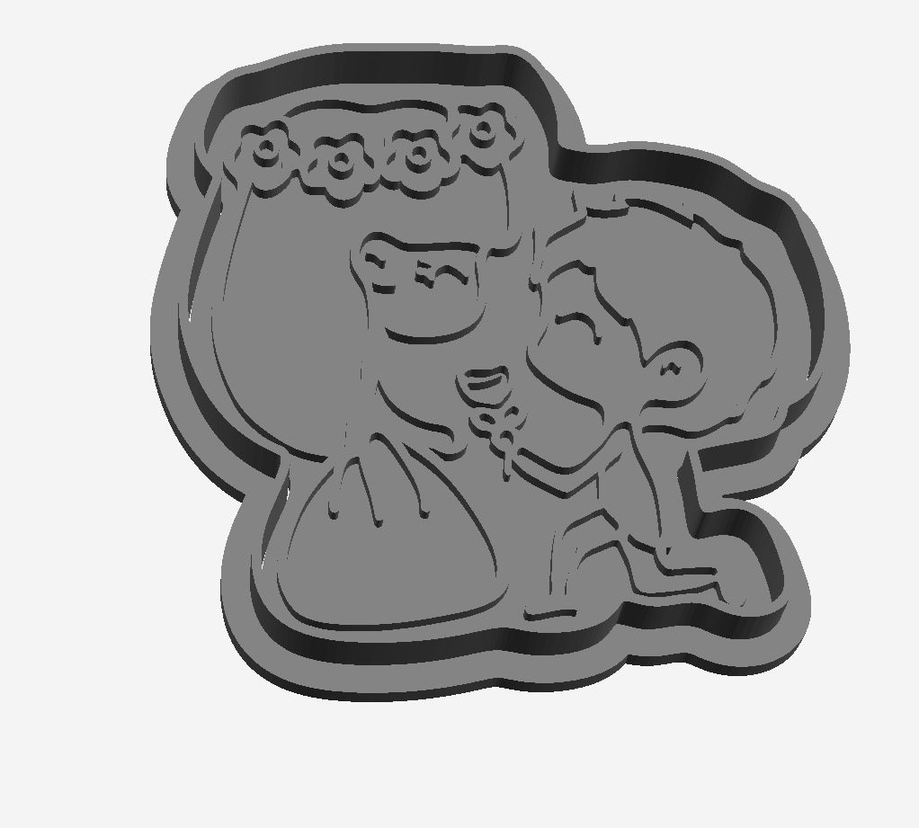 Love you hug detail Cookie Cutter                _0