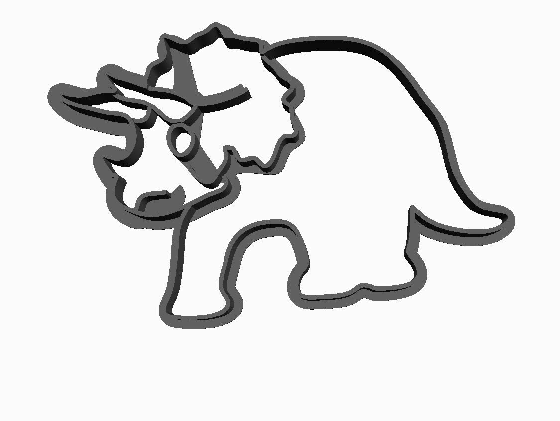 Dinosaur outline Cookie Cutter          _0
