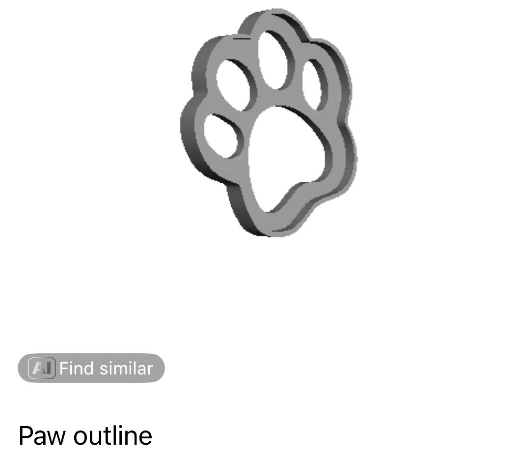 Paw Outline Cookie Cutter                _0