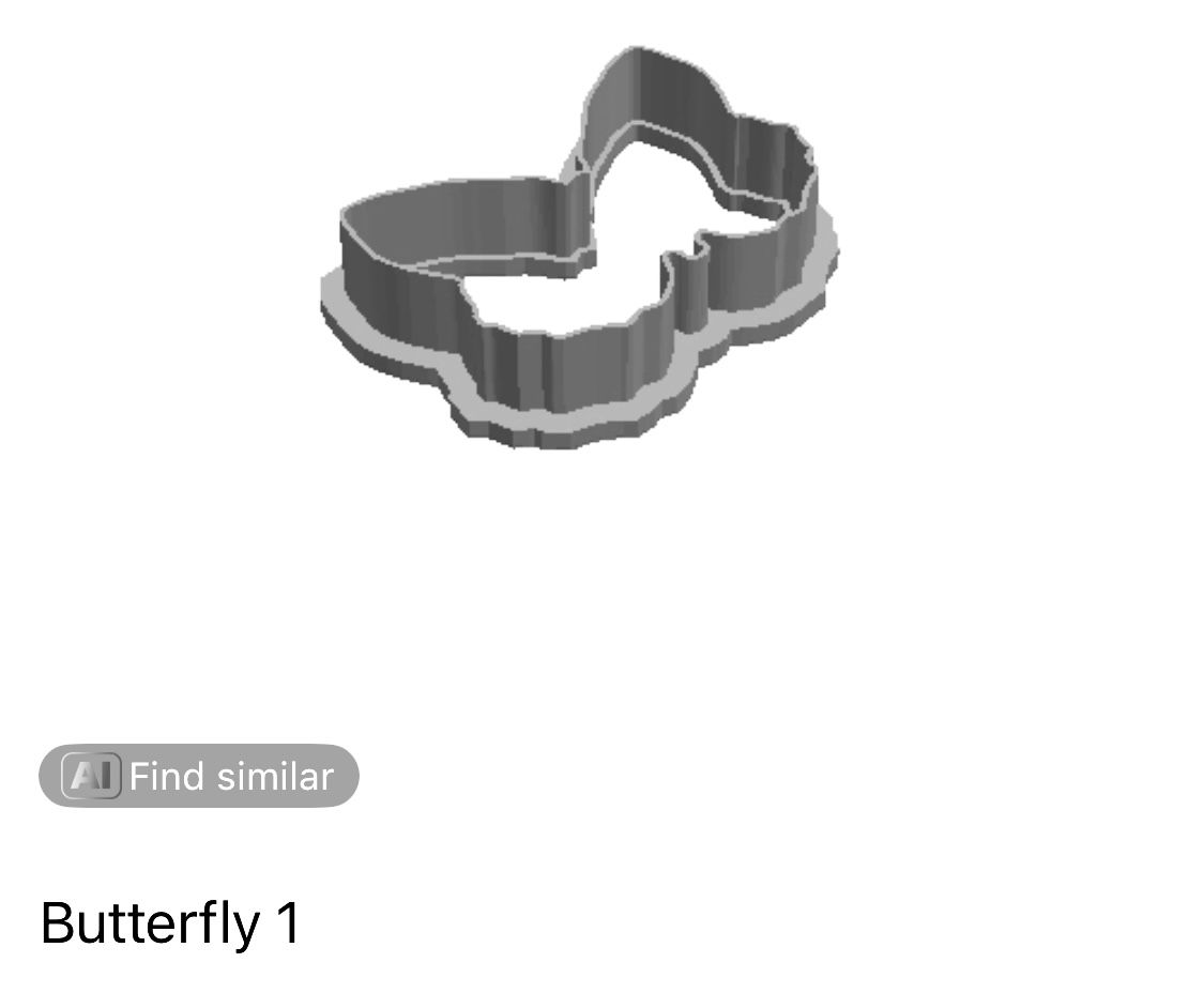 Butterfly 1 outline Cookie Cutter                   _0