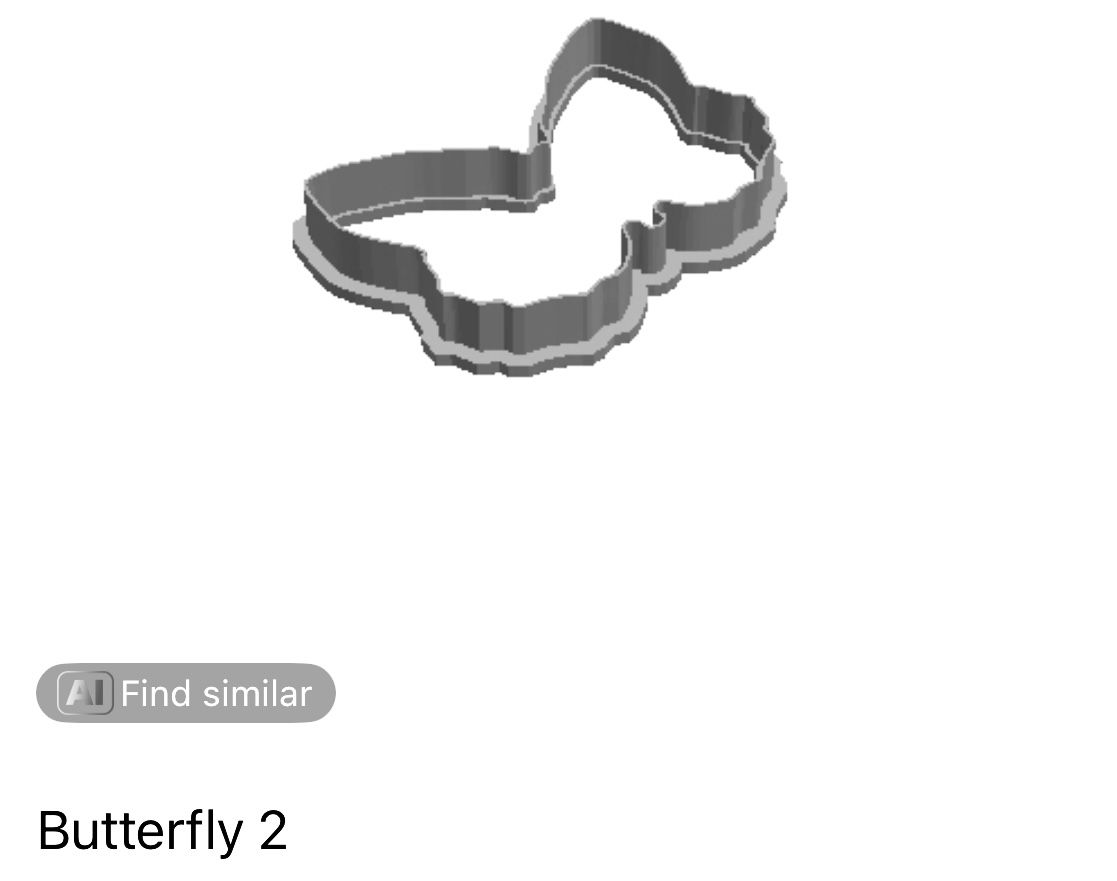 Butterfly 2 outline Cookie Cutter   _0