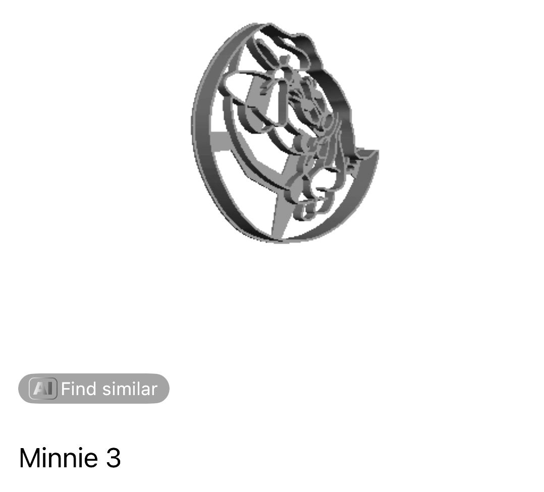 Minnie 3 Cookie Cutter    _0