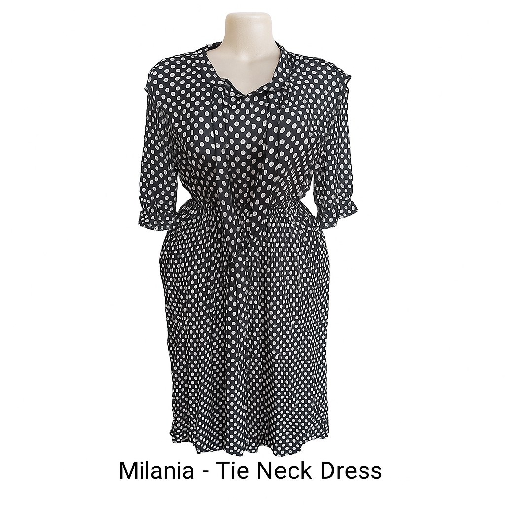 Milania - Tie Neck Dress_0