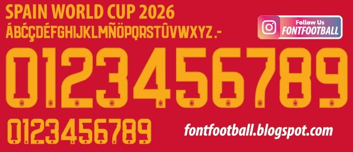 Font Vector Spain World Cup 2026 kit_0