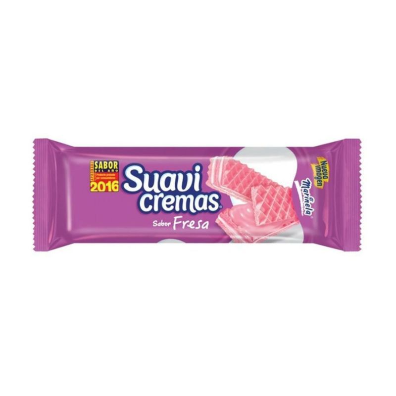 Galletas Suavicremas Marinela Sabor a Fresa 100g _0