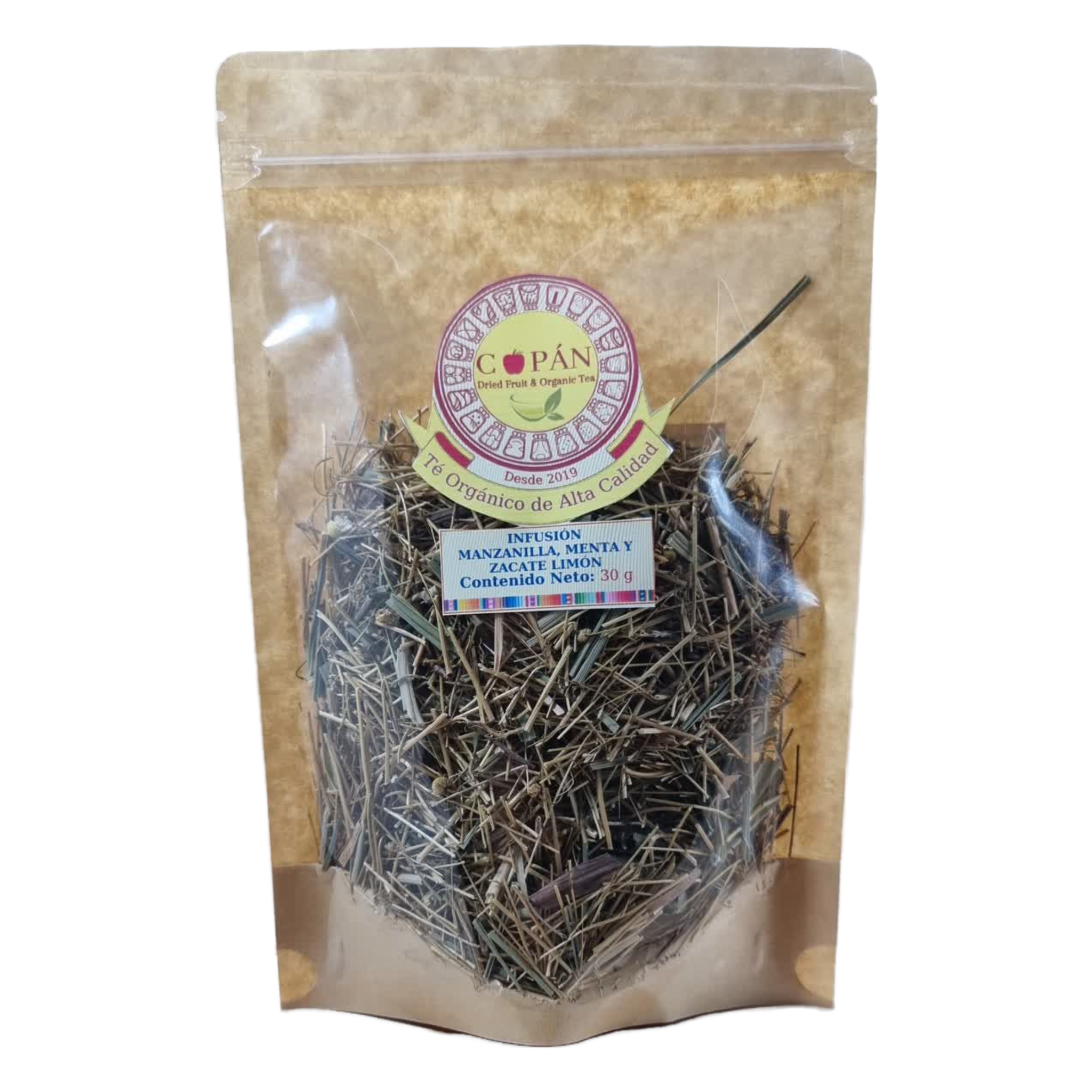 Infusión Manzanilla, Menta y Zacate de Limón (60g)_0