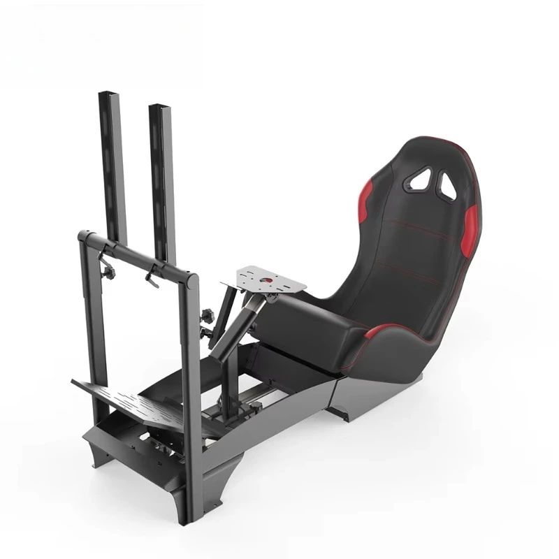 Cockpit simulador de corrida para todos os volantes Logitech G923|G29|G920|FlashFire F111|Megacom|Thrustmaster|Fanatec|PlayStation 5/4|Xbox Series S/X|PC com suporte para câmbio, branco_1