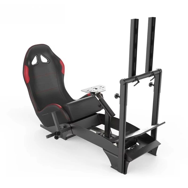 Cockpit simulador de corrida para todos os volantes Logitech G923|G29|G920|FlashFire F111|Megacom|Thrustmaster|Fanatec|PlayStation 5/4|Xbox Series S/X|PC com suporte para câmbio, branco_0