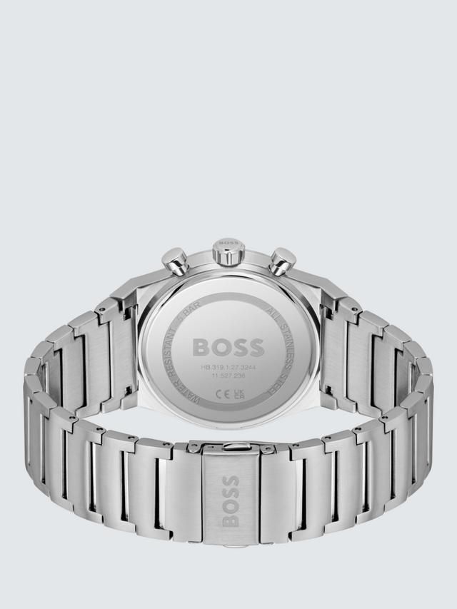 BOSS 1514220 Men's Candor Chronograph Bracelet Strap Watch, Green_1