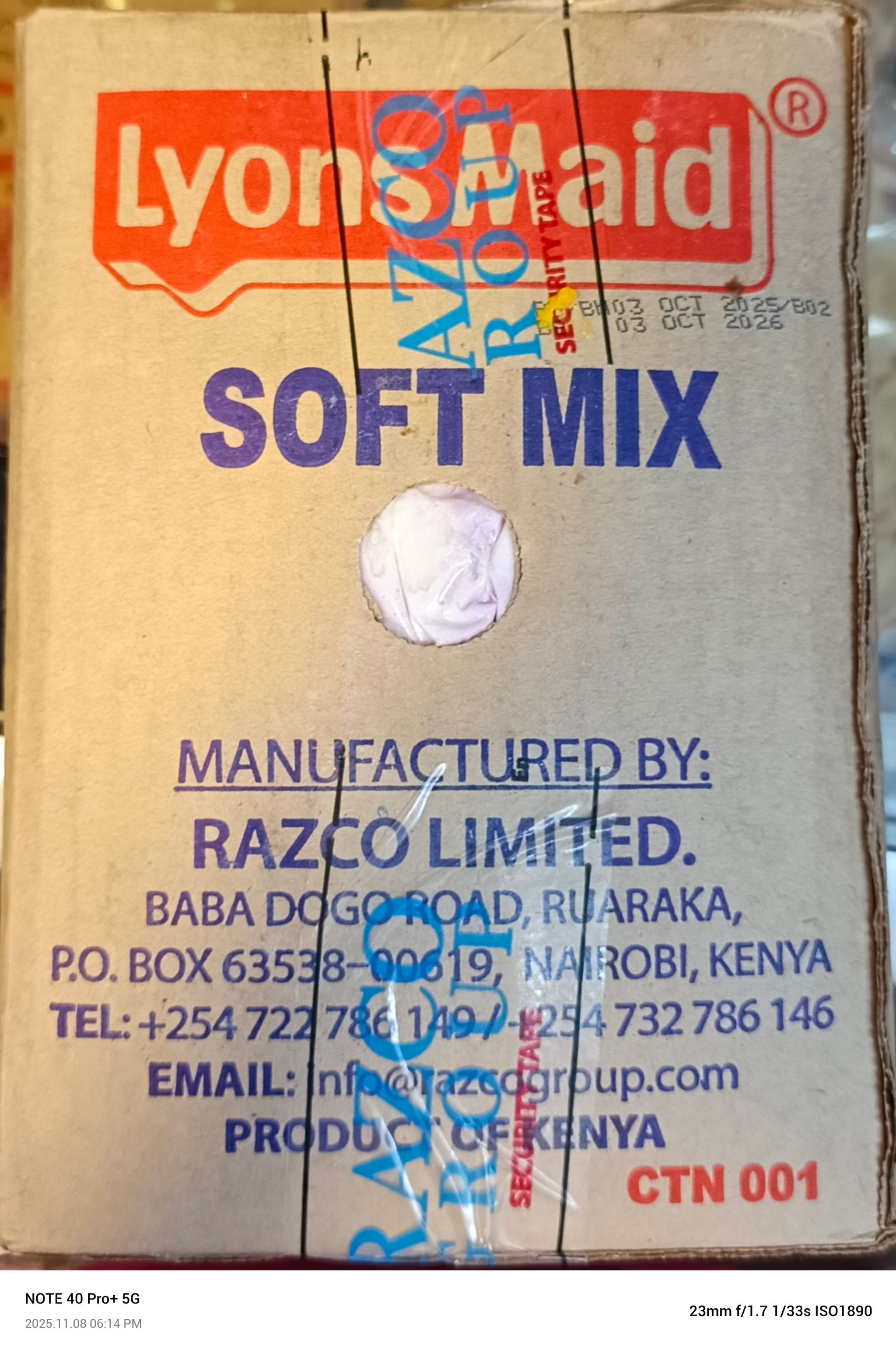 Lyons maid vanilla pistachio 4.5lt box_0