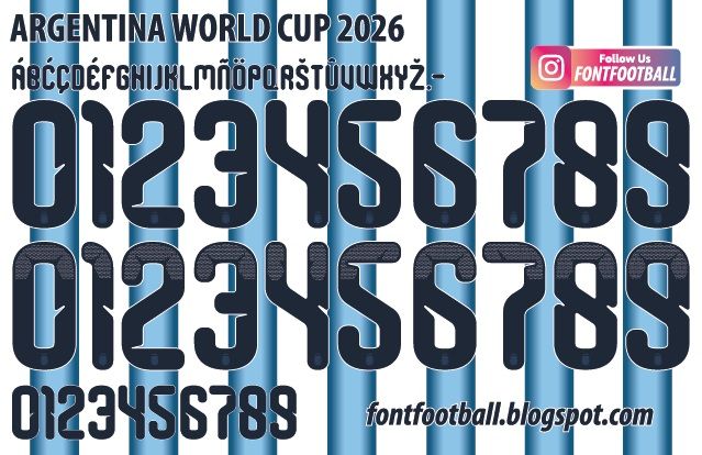Font Vector Argentina World Cup 2026 kit_0
