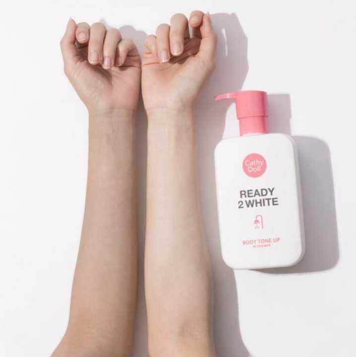 CATHY DOLL READY 2WHITE BODY TONE UP IN SHOWER كاثي دول غسول الاستحمام للجسم تون اب _1