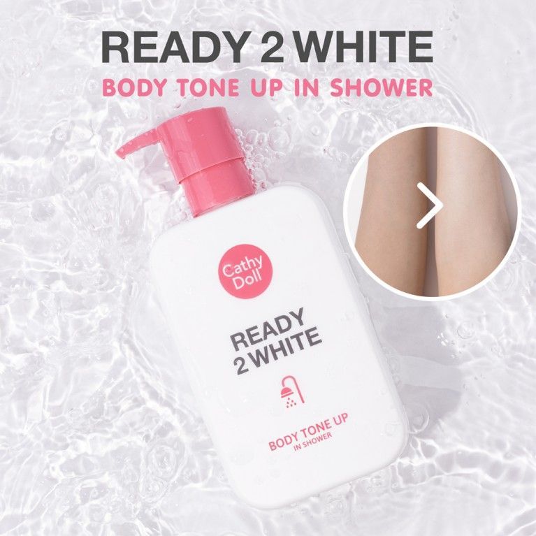 CATHY DOLL READY 2WHITE BODY TONE UP IN SHOWER كاثي دول غسول الاستحمام للجسم تون اب _0