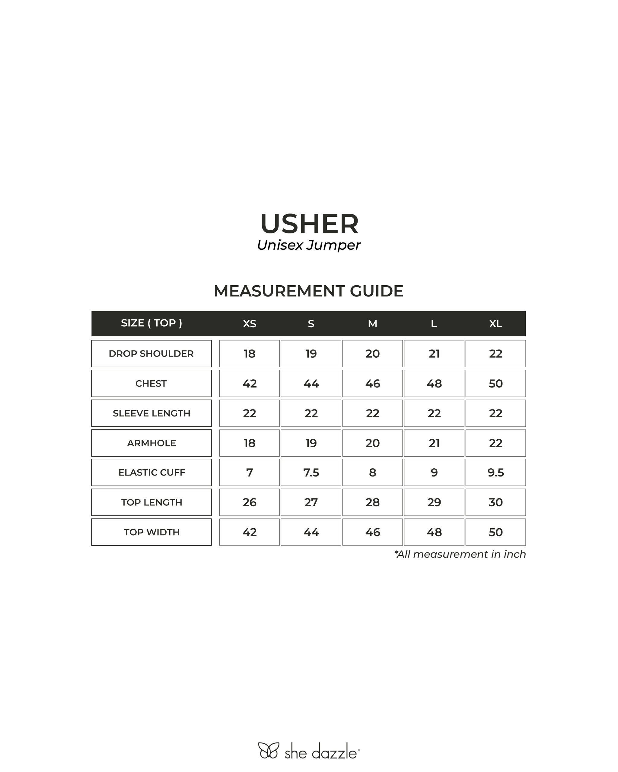 (Pre-order) She Dazzle Usher Unisex Jumper - Navy Blue_1