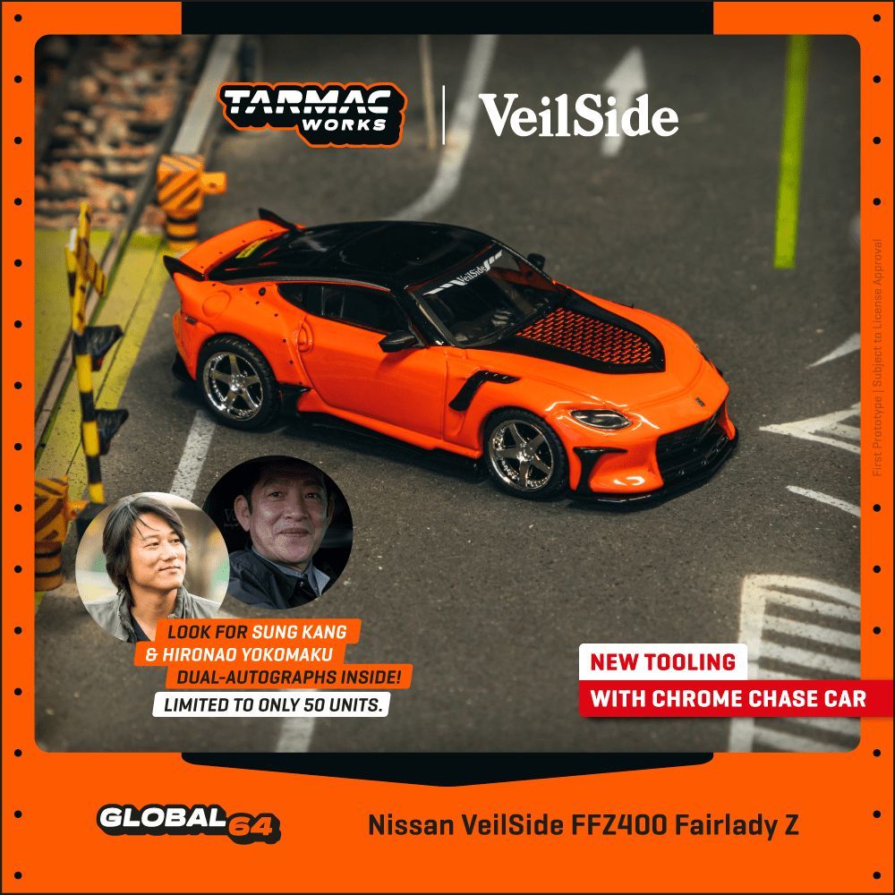 TARMAC WORKS MODEL 1/64 NISSAN VEILSIDE FFZ400 FAIRLADY Z - ORANGE_0