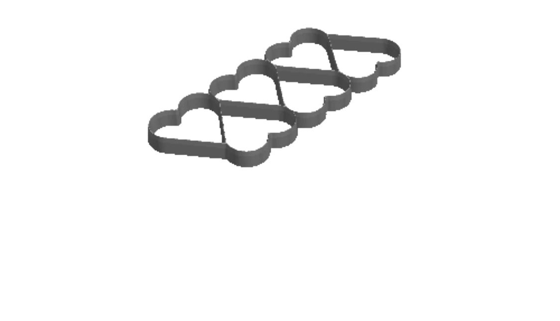 6 Harts outline Cookie Cutter       _0