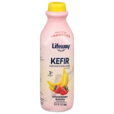 Lifeway Kefir Strawberry Banana 32oz_0