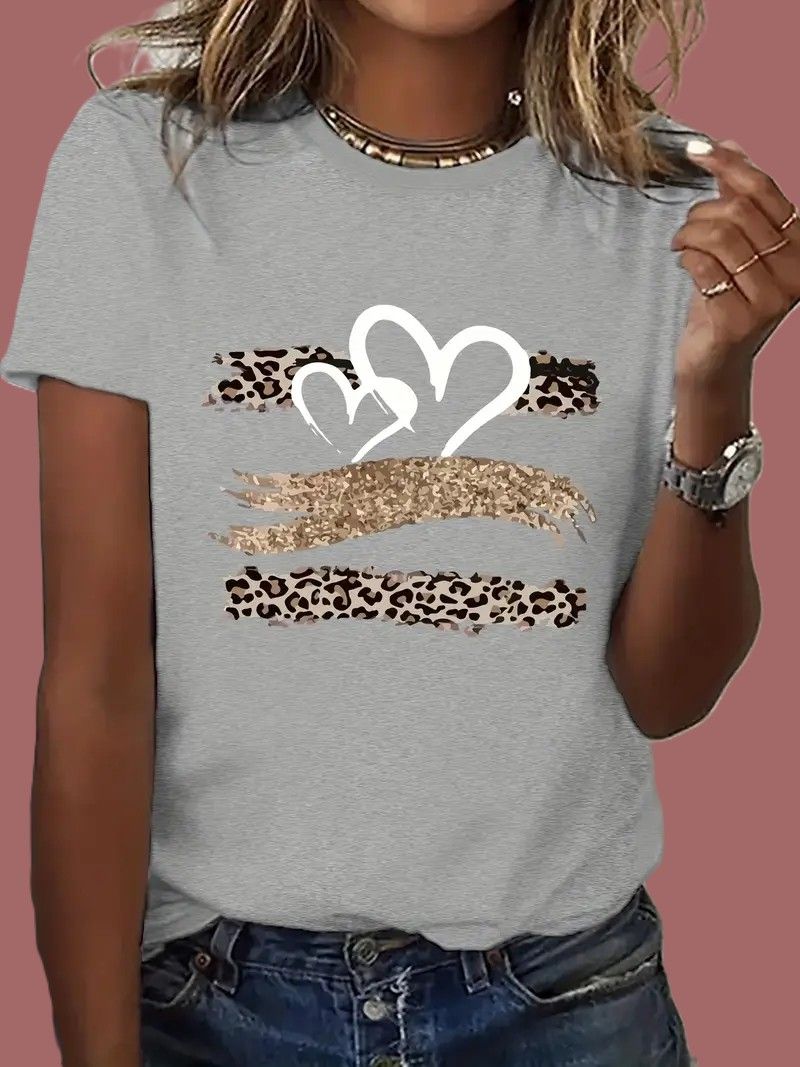 Camiseta coração Grey_0