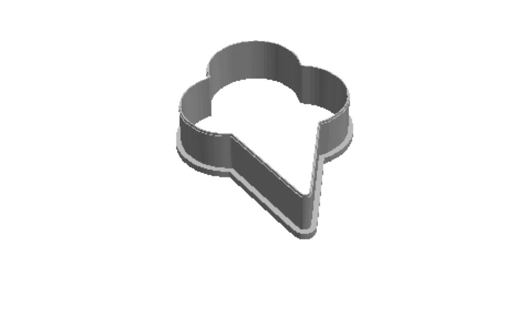 Ice cream outline Cookie Cutter     _0
