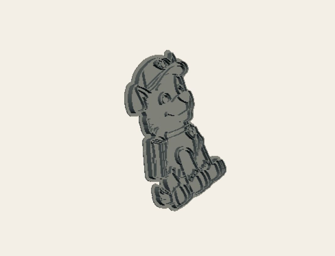 Paw Patrol Rocky detail Cookie Cutter    _0
