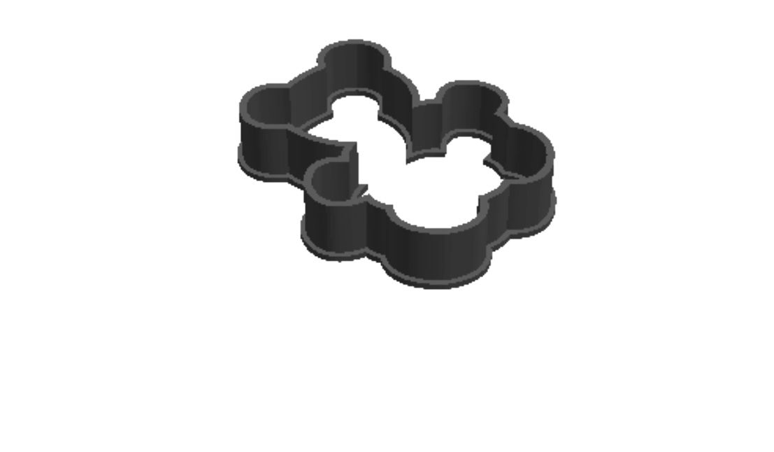 Teddy Bear 5 outline Cookie Cutter      _0
