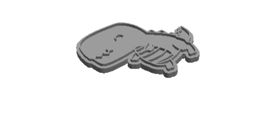 Kawaii Dinosaur 1D Cookie Cutter            _0