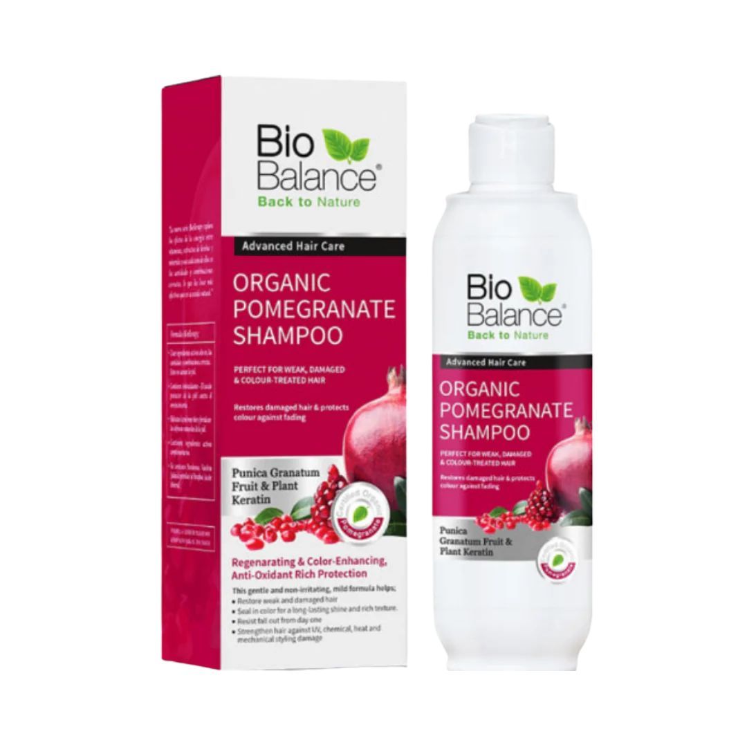 BIO BALANCE ORGANIC POMEGRANATE SHAMPOO - 330 ML | بايو بالانس شامبو للشعر المصبوغ بالرمان - 330 مل_0