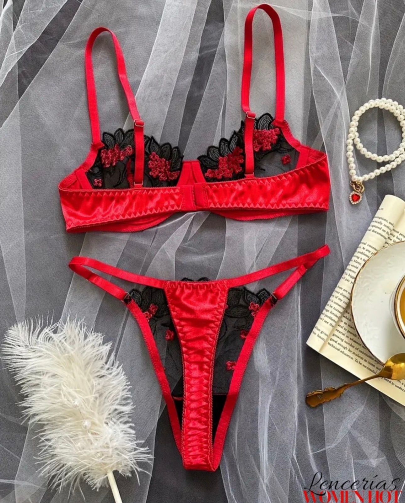 Lencería de 2 piezas sexy  _1