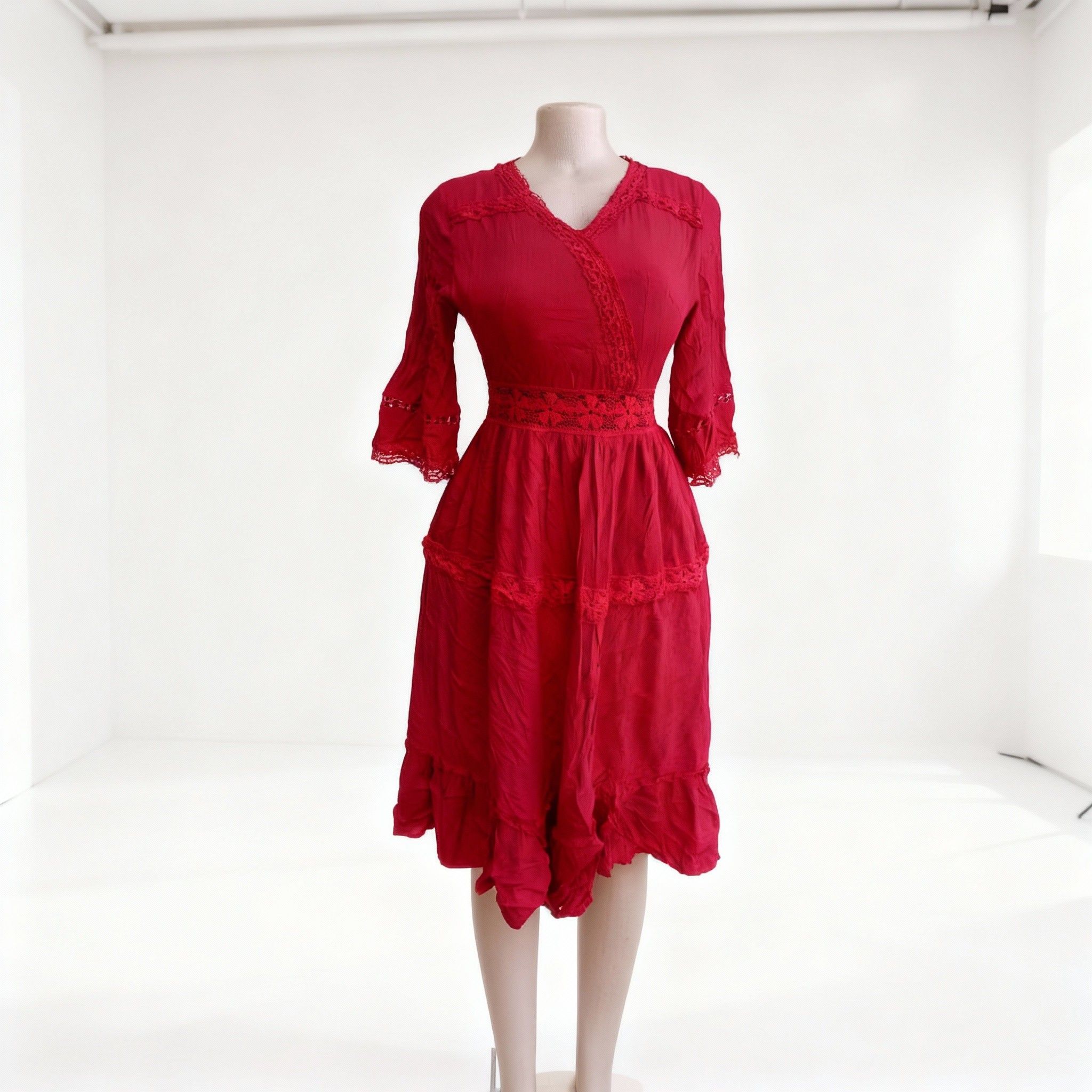 Red Midi Dress_0