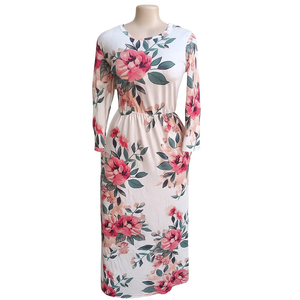 White Floral Dress_0