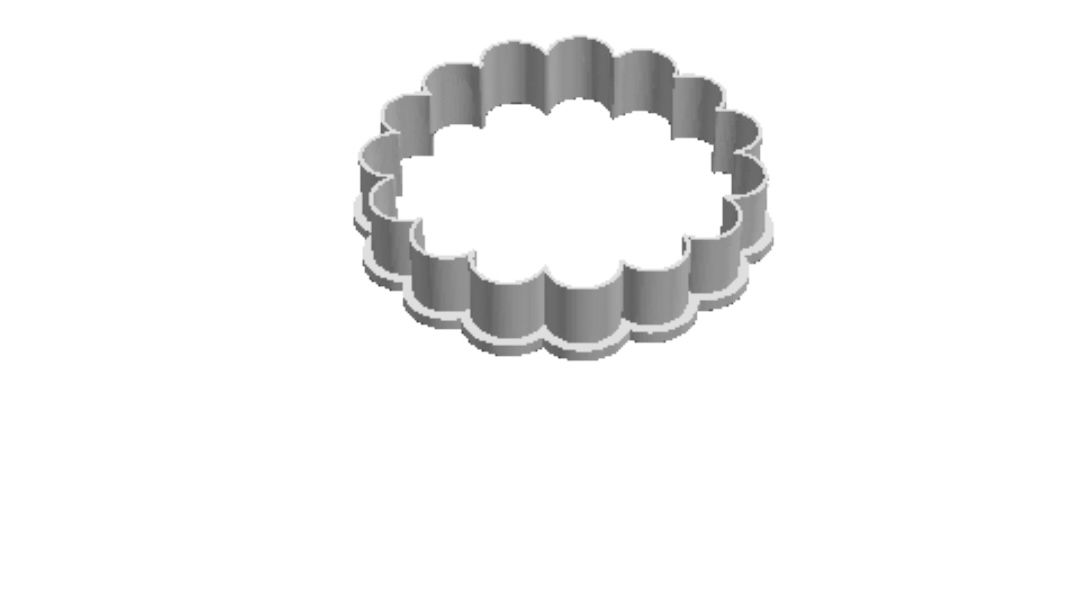 Flower 1 outline Cookie Cutter        _0