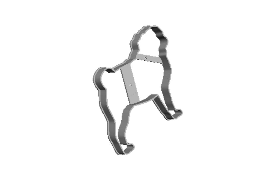 Pug outline Cookie Cutter         _0