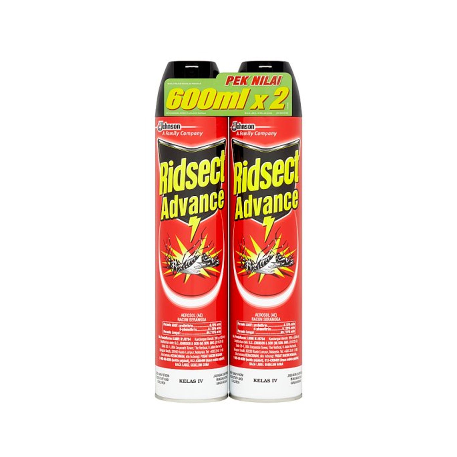 Ridsect Advance Aerosol Twin Pack 12 X 2 X 600ML_0
