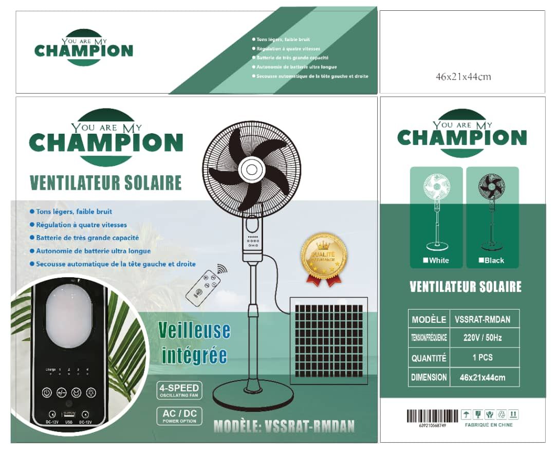 Ventilateur sur pied solaire rechargeable_0