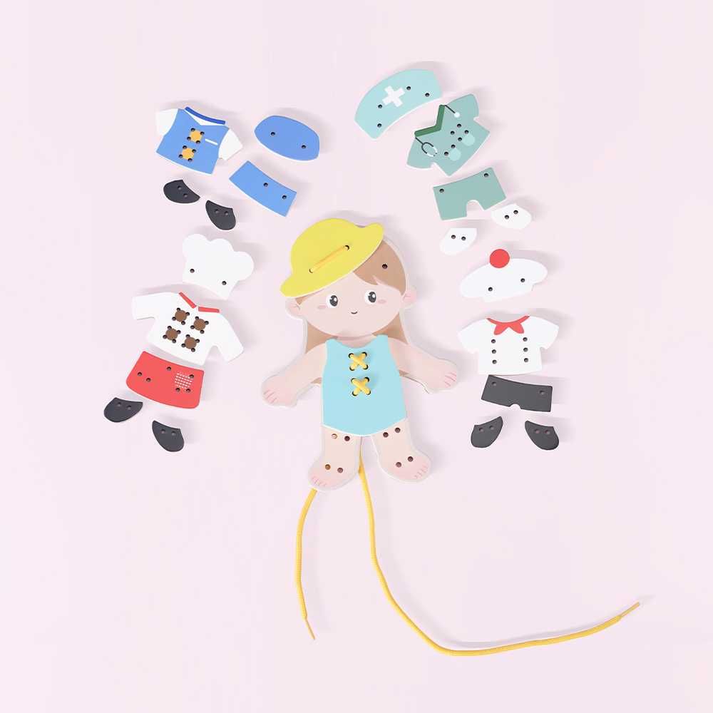 Classic World – ‘My Job’ Lacing Activity Set: Girl_1