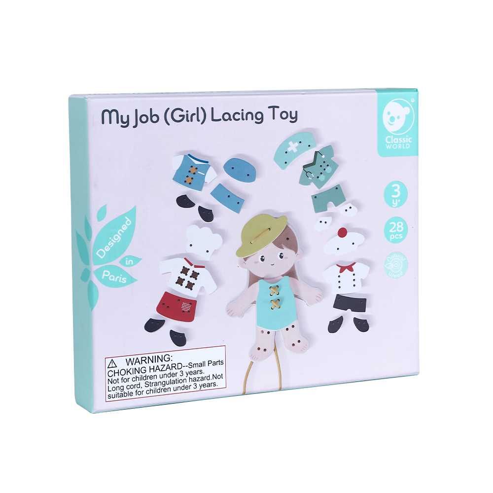 Classic World – ‘My Job’ Lacing Activity Set: Girl_0