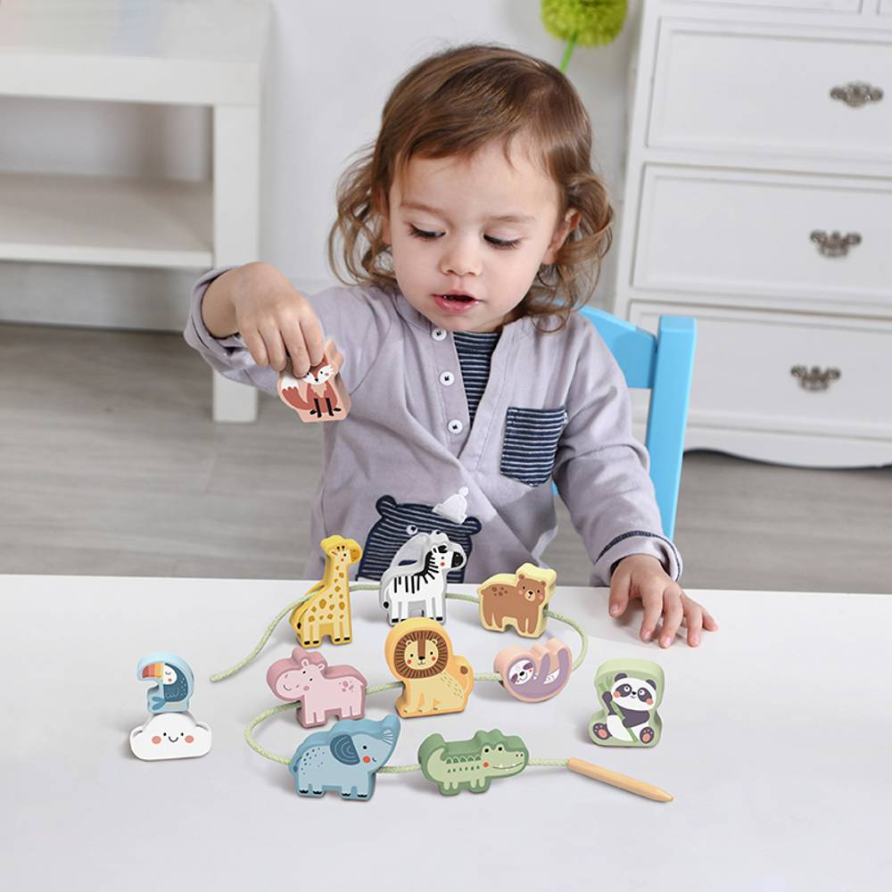 TookyToy - Fine Motor Lacing Animals Set_1