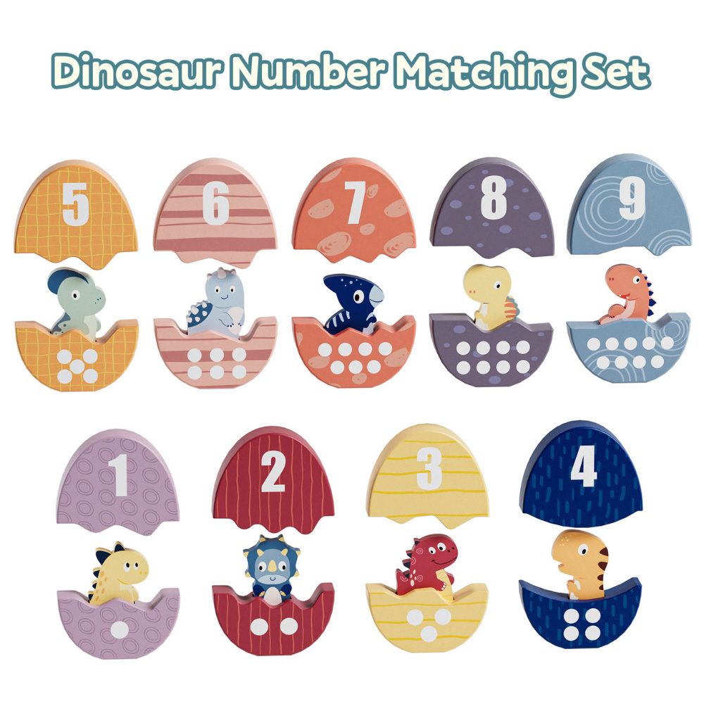 TopBright Number Matching & Sorting Set - Dinosaurs (18pcs)_2