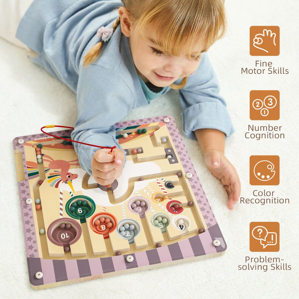 TopBright Wooden Magnetic Maze - Unicorn_5