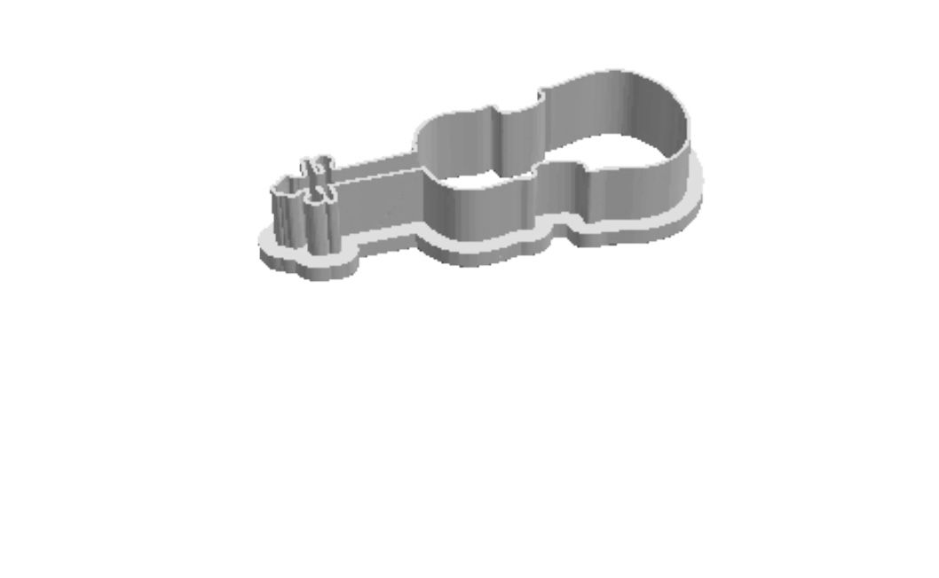 Violin outline Cookie Cutter            _0