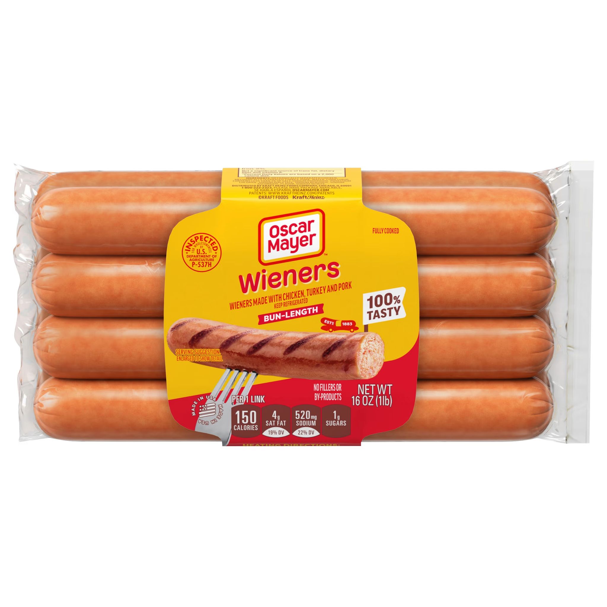 Oscar Mayer Hot Dog bun length_0