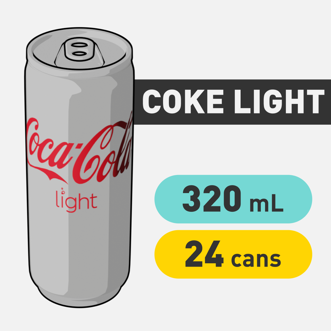 Coke Light - 320mL - CAN x24_0