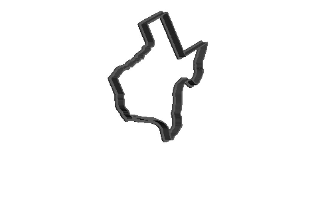 Texas outline Cookie Cutter            _0