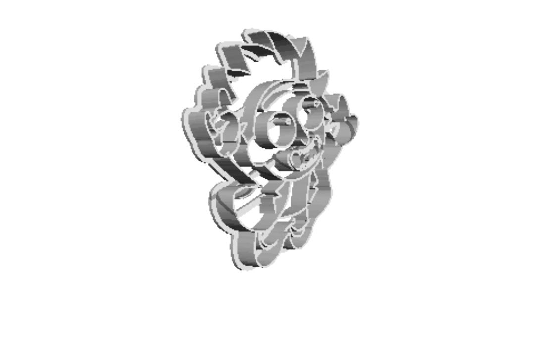 Tiny Rick outline Cookie Cutter             _0