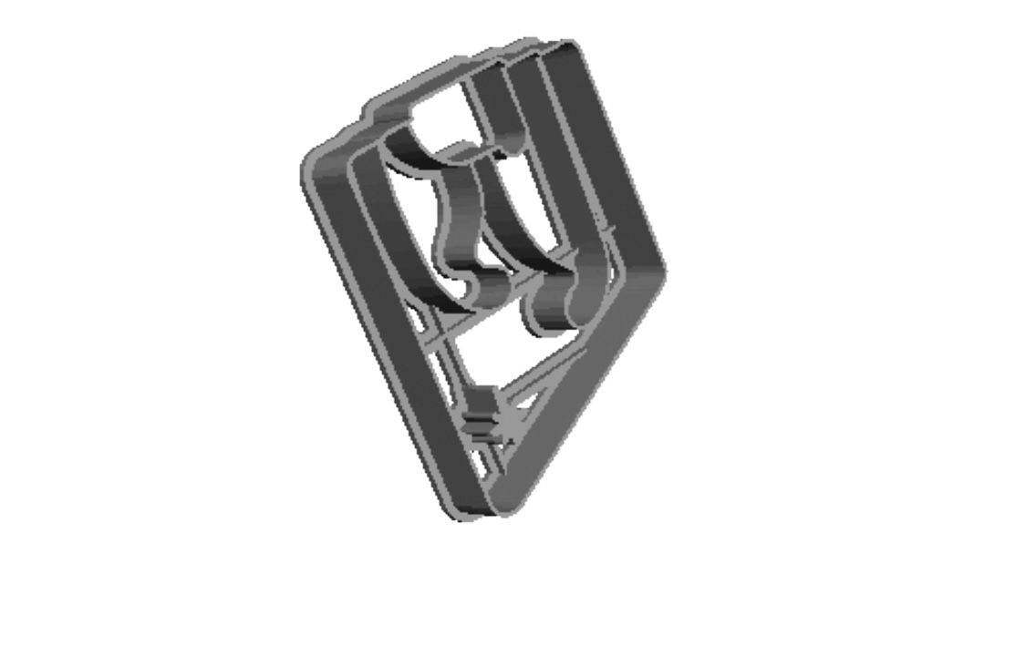 Christmas 2 outline Cookie Cutter             _0