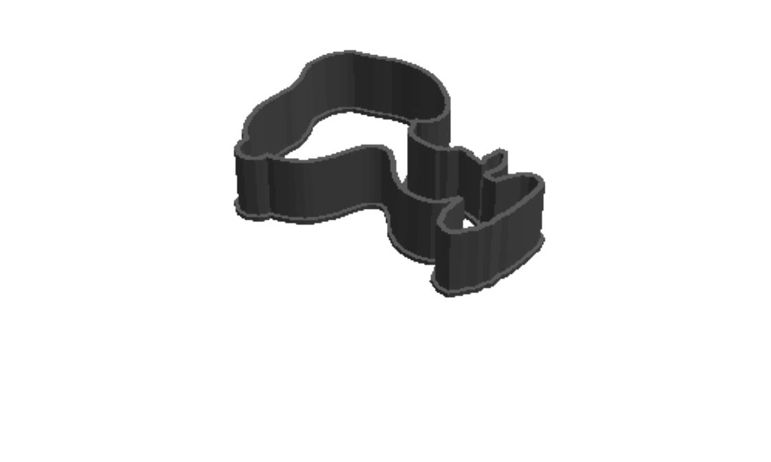 Snoopy Short outline Cookie Cutter     _0