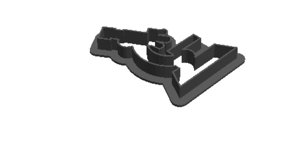 Microscope outline Cookie Cutter      _0