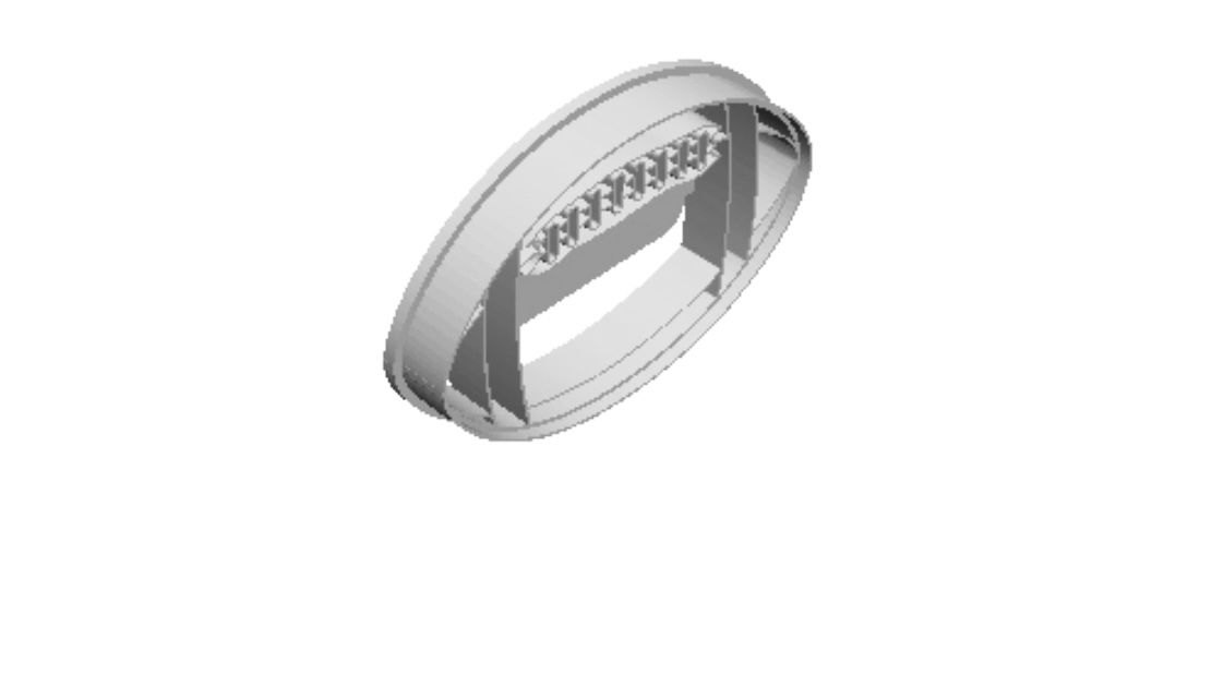 Football outline Cookie Cutter    _0