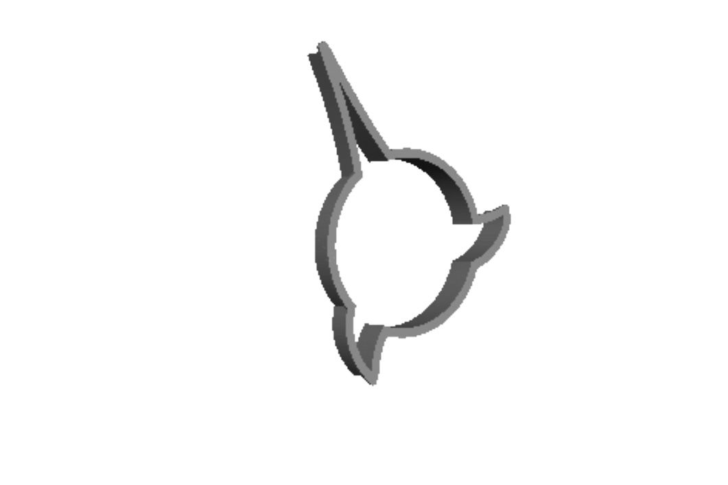 Klingon 1 Outline Cookie Cutter        _0