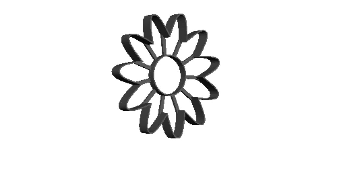 Daisy 2 Outline Cookie Cutter  _0
